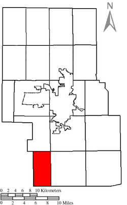 Location of Perry Township in Richland County.