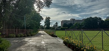 Shikshanamandira campus and its sports ground