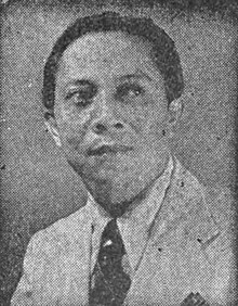 Blank-and-white portrait of Sutan Sjahrir wearing a suit-and-tie