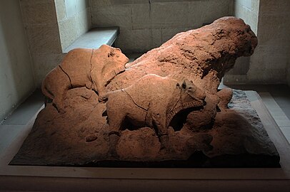 Magdalenian bison clay sculptures at Tuc d'Audoubert, France