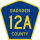 County Road 12A marker