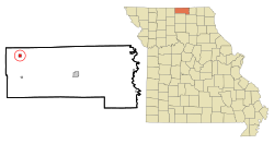 Location of Powersville, Missouri