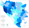 Share of Serbs in Bosnia and Herzegovina by municipalities 1971