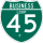 Business Interstate 45-F marker