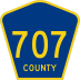 County Road 707 marker