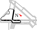Map of the airport showing which portions are used by the trrack