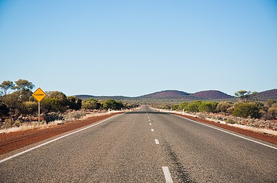 Great Northern Highway near Paynes Find, Western Australia