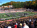 Marching Mountaineers performing prior to kick off