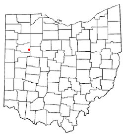 Location of Harrod, Ohio