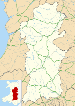 Llanmerewig is located in Powys