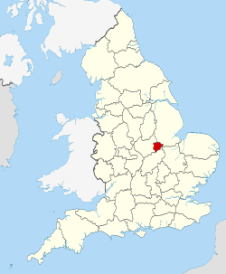 Rutland shown within England