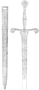 Blessed sword of Ludovico Bentivoglio