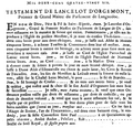 Testament of Lancelot of Orgemont, 1286.