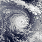 Satellite image of Severe Tropical Cyclone Raja