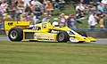Renault's first F1 car, the RS01, raced with a predominantly yellow colour scheme which was largely unchanged until the team's withdrawal from the sport at the end of 1985.