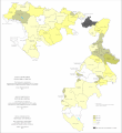 Share of Bosniaks in Republika Srpska by municipalities 2013