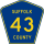 County Route 43 marker