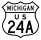 US Highway 24A marker