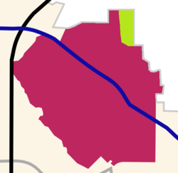Location within Lake Highlands in North Dallas