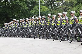 Police e-bikes in São Paulo, Brazil.