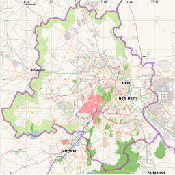 Location of Hauz-i-Shamsi within Delhi