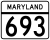 Maryland Route 693 marker