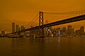 Image 13Smoke from the 2020 California wildfires settles over San Francisco (from Wildfire)