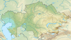 Map showing the location of Altyn-Emel National Park