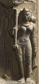 Saraswati holding an Eka-tantri vina, ca. 1000 C.E.