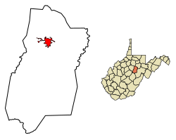 Location in Upshur County and West Virginia