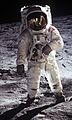 Astronaut Buzz Aldrin on the Moon