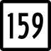 Route 159 marker