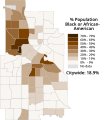 Minneapolis neighborhoods by percent Black or African American