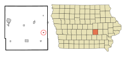 Location of Guernsey, Iowa