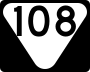 State Route 108 marker