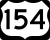 U.S. Highway 154 marker