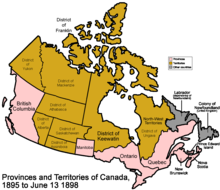 Districts of the Northwest Territories 1895-1898