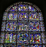 13th-century French glass at Canterbury Cathedral with the full story of the Magi and typologically related scenes