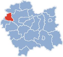 Location within Lesser Poland Voivodeship