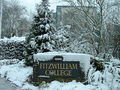 Fitzwilliam College sign on Huntingdon Road (removed to make way for building works, May 2008).