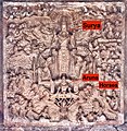 8th century ceiling carving of Surya at Pattadakal Virupaksha Hindu temple.[45]