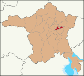 Map showing Altındağ District in Ankara Province