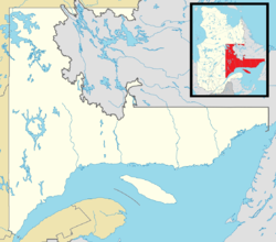 Chute-aux-Outardes is located in Côte-Nord region, Quebec