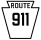 Pennsylvania Route 911 marker