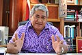 Image 49Tuilaepa Sailele Malielegaoi, Prime Minister of Samoa from 1998 to 2021, who initiated the Polynesian Leaders Group in late 2011. (from Polynesia)