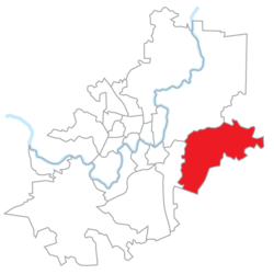 Location of Naujoji Vilnia