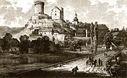Będzin Castle by Napoleon Orda, 1881