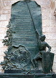 Detail of the monument in Barletta