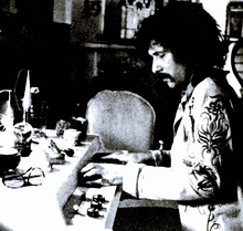 Pappalardi playing a Mellotron in the '70s