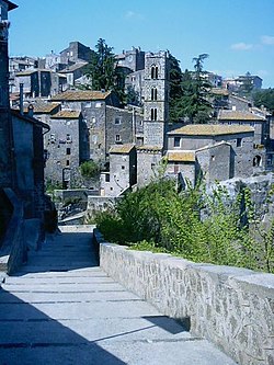 A view of the medieval burg of Ronciglione